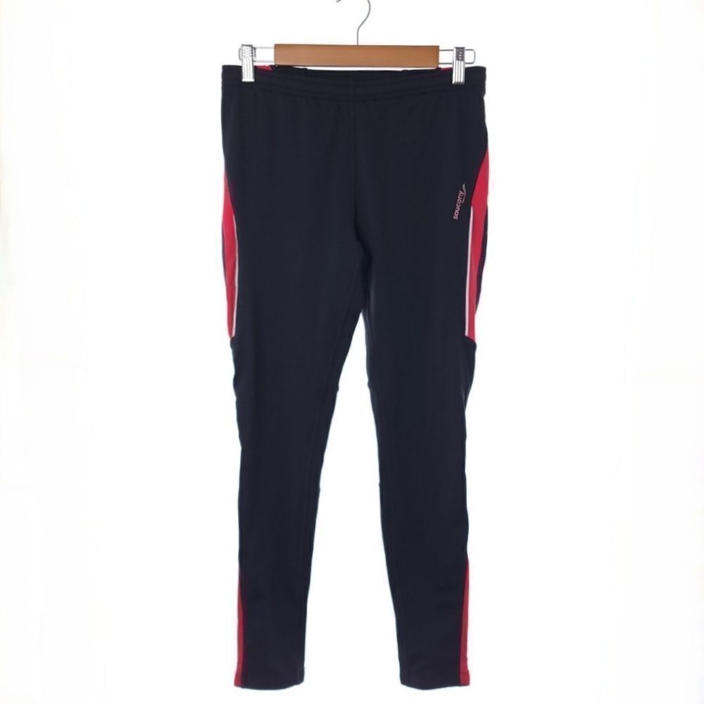 Saucony Omni LX Tight II Zip Leg Slit Warm + Dry Moisture Wicking Leggings Large